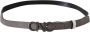 Costume National White Black Leather Letter Logo Buckle Belt Wit Dames - Thumbnail 2