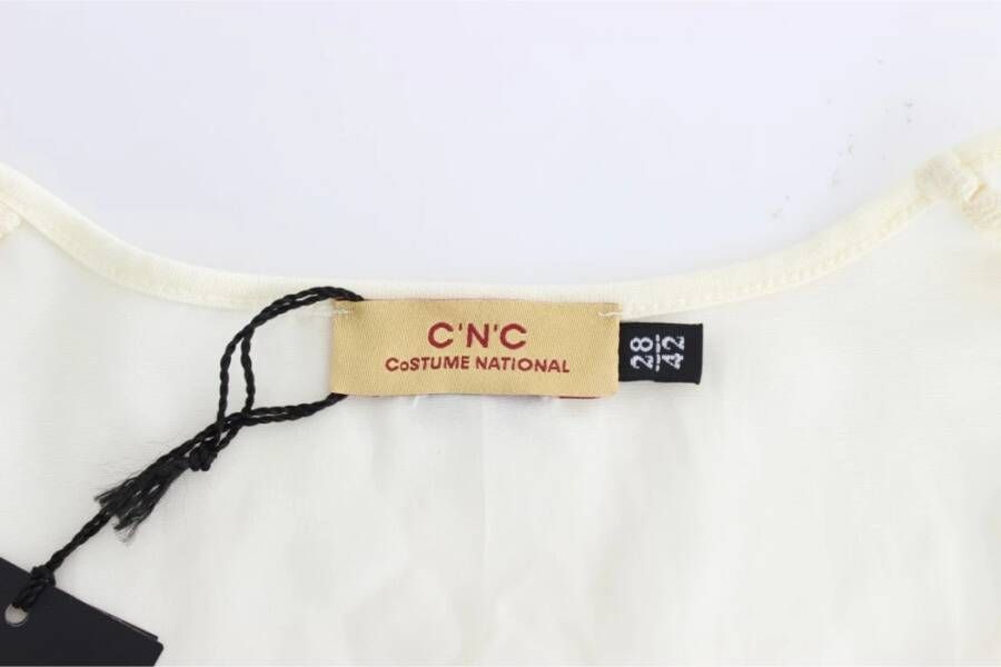 Costume National Witte Modal Tube Jurk Wit Dames