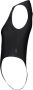 Courrèges Elegant Twist Tech Jersey Body Zwart Dames - Thumbnail 2