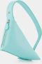 Courrèges Blauwe Leren Baby Shark Hobo Tas Blauw Dames - Thumbnail 2
