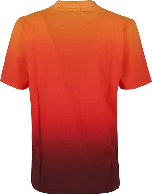 Courrèges Gradient Sunset T-Shirt Oranje Dames