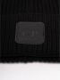 C.P. Company Chunky Geribbelde Gebreide Wollen Muts Black Heren - Thumbnail 2