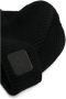 C.P. Company Chunky Geribbelde Gebreide Wollen Muts Black Heren - Thumbnail 3