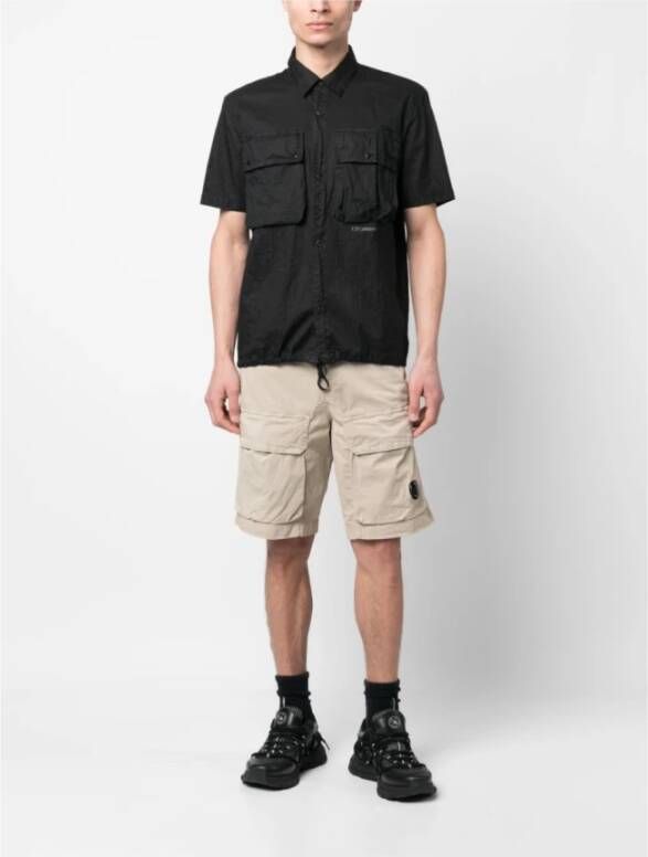C.P. Company Stijlvolle Bermuda Cargo Shorts voor Heren Beige Heren