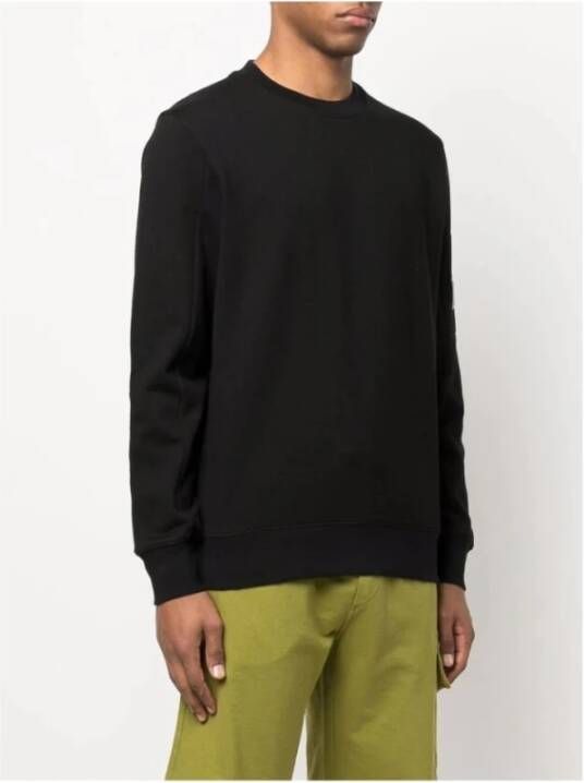 C.P. Company Diagonaal Verhoogd Fleece Sweatshirt Zwart Heren