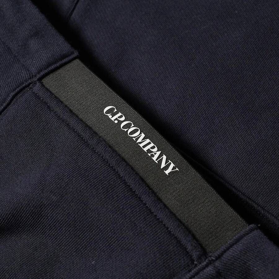 C.P. Company Diagonaal verhoogde lens popover hoodie Blauw Heren
