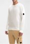 C.P. Company Diagonaal Verhoogde Ronde Hals Sweatshirt in Wit White Heren - Thumbnail 3
