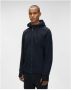 C.P. Company Diagonaal verhoogde fleece goggle hoodie Zwart Heren - Thumbnail 7