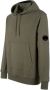 C.P. Company Verstelbare hoodie met diagonaal verhoogd fleece Green Heren - Thumbnail 2