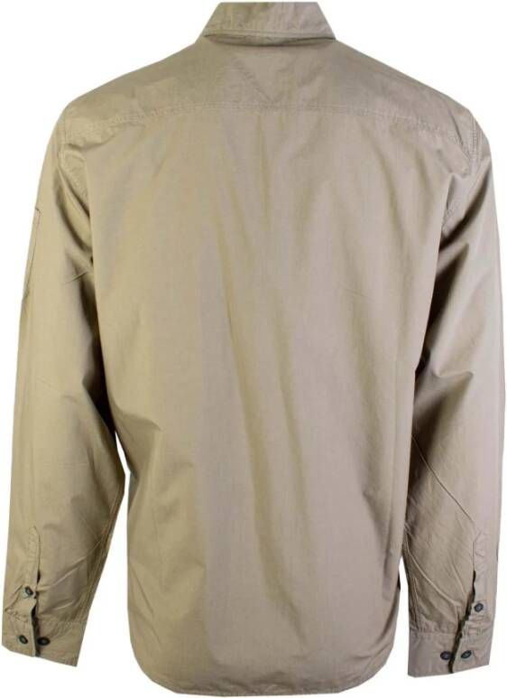 C.P. Company Tech Fabric Half Zip Overhemd Groen Heren