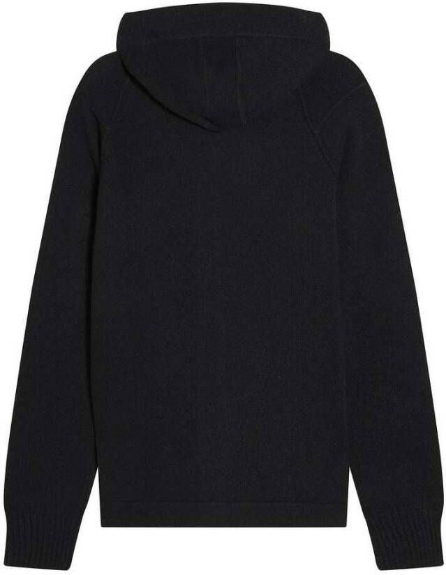 C.P. Company Gebreide Rits Hoodie Zwart Heren