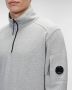 C.P. Company Licht Fleece Half Zip Sweatshirt Gray Heren - Thumbnail 2