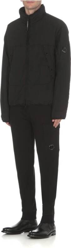 C.P. Company Zwarte nylon gewatteerde jas voor heren Zwart Heren