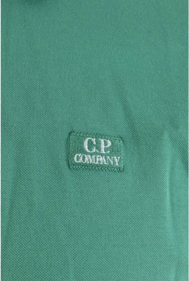 C.P. Company Groen Polo Shirt met Uniek Design Groen Heren