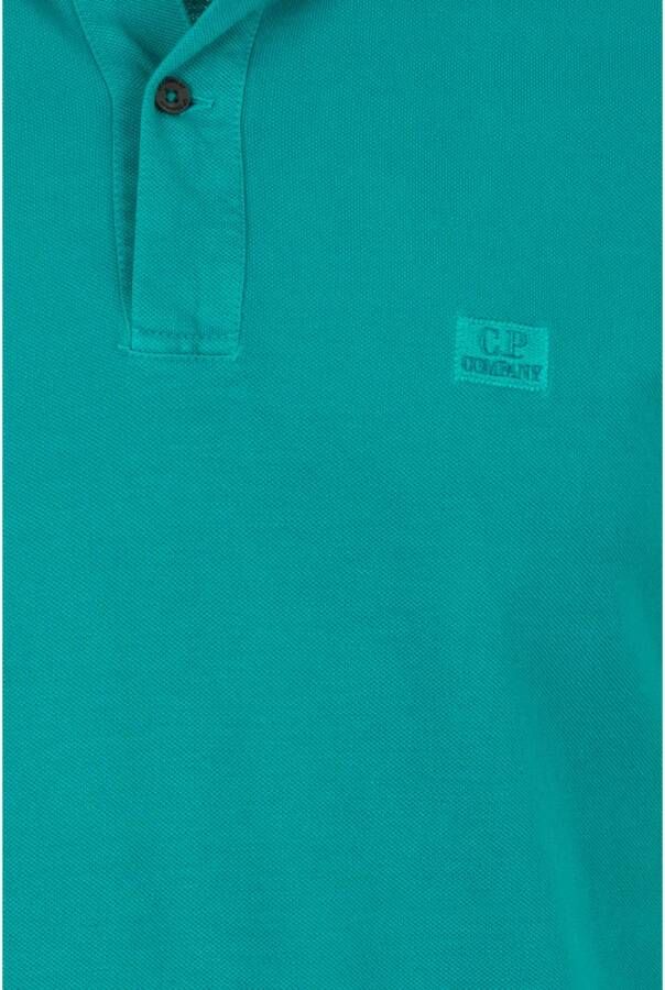C.P. Company Turquoise Polo Shirt Blauw Heren