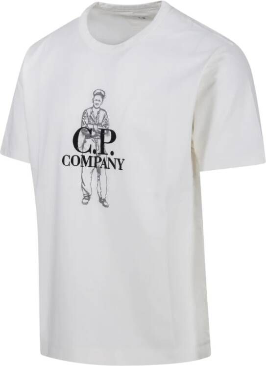 C.P. Company Polo Shirts Wit Heren
