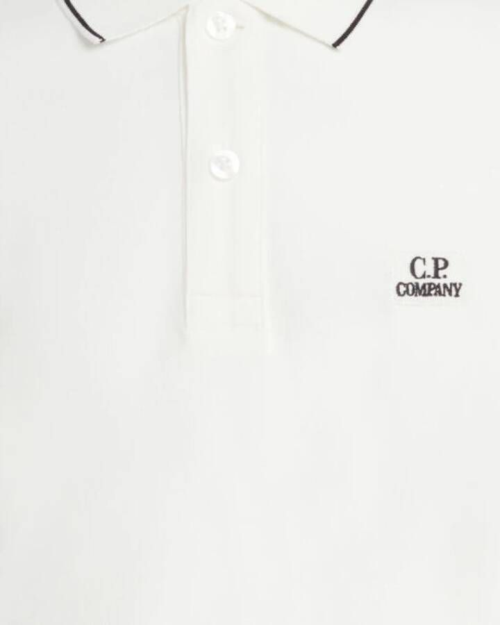 C.P. Company Klassiek Polo Shirt Wit Heren