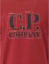 C.P. Company Grafisch Logo Crew Neck T-Shirt Rood Heren - Thumbnail 2
