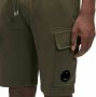 C.P. Company Stijlvolle Light Fleece Cargo Shorts Green Heren - Thumbnail 2