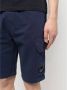 C.P. Company Shorts met ritssluiting en geribbelde profielen Blauw Heren - Thumbnail 2