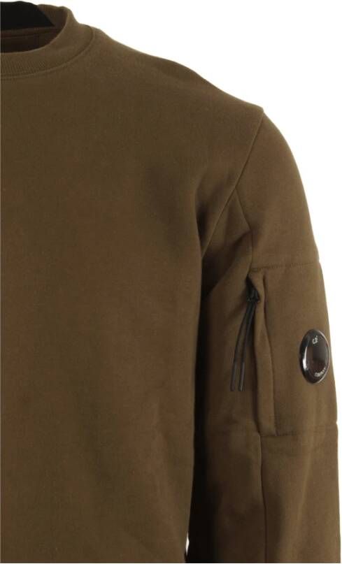 C.P. Company Bruine Diagonale Fleece Sweater voor Heren Bruin Heren