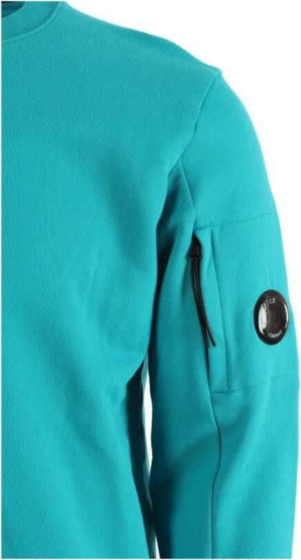 C.P. Company Diagonaal Fleece Sweatshirt voor Heren Blauw Heren