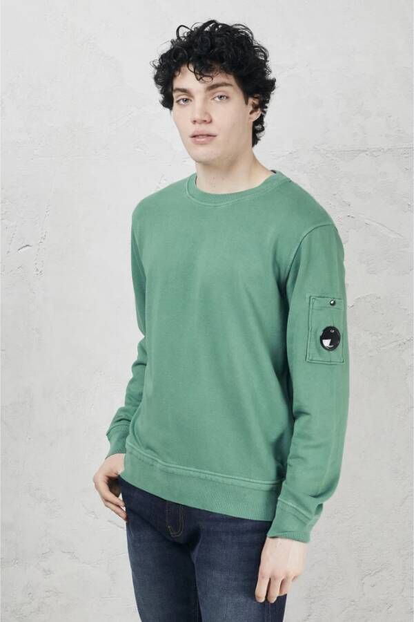 C.P. Company Comfortabele Trui met Ribdetails Groen Heren
