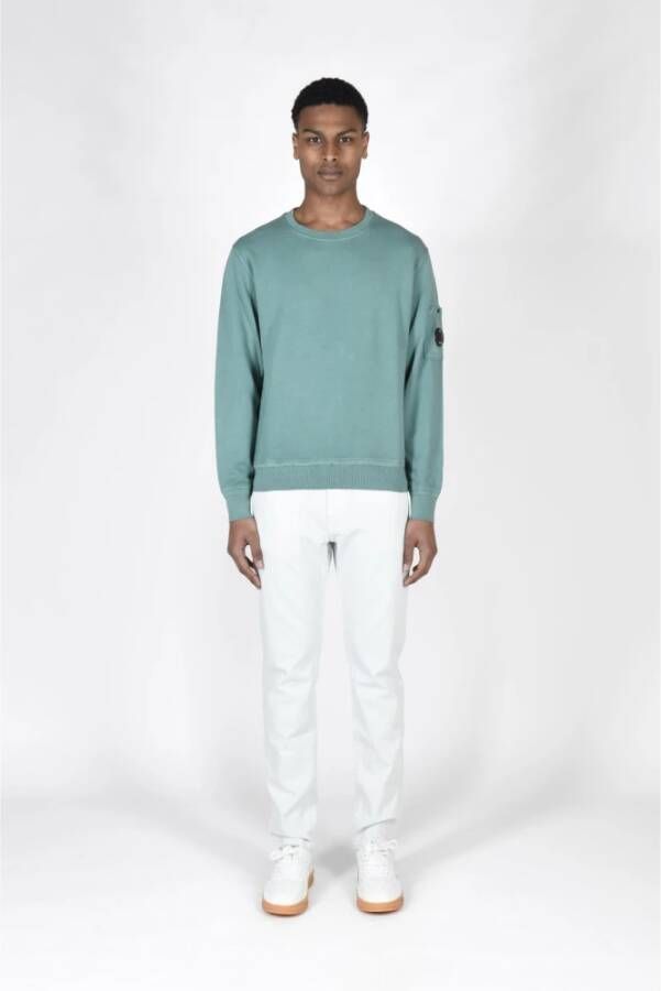 C.P. Company CO Stof Sweatshirt Stijlvol en Comfortabel Groen Heren