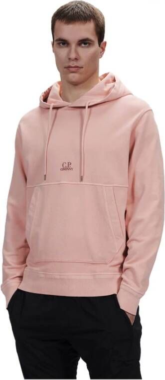 C.P. Company Roze katoenen fleece hoodie Roze Heren