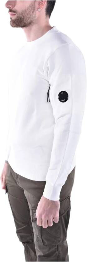 C.P. Company Diagonaal Verhoogd Achterlogo Sweatshirt Wit Heren