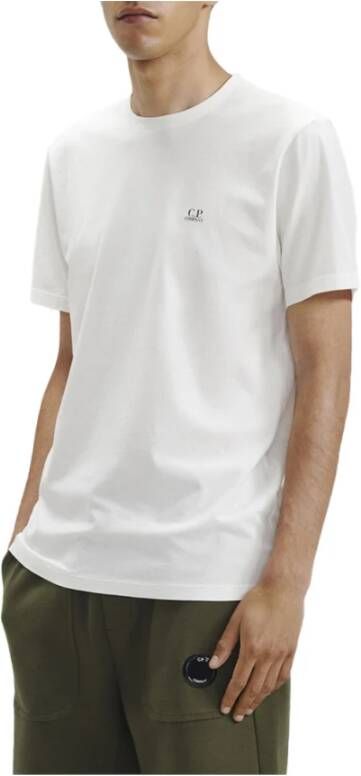 C.P. Company Crème Katoenen T-Shirt Wit Heren