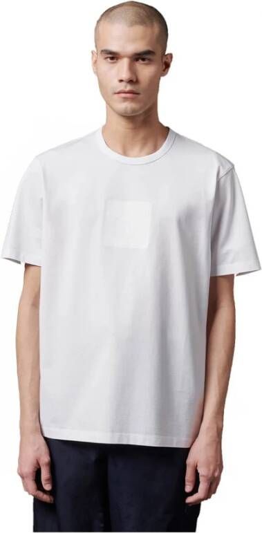 C.P. Company Verhoog je casual stijl met een wit katoenen T-shirt Wit Heren