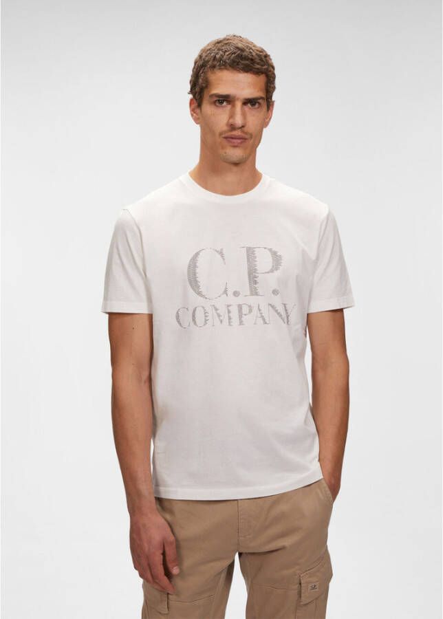 C.P. Company T-Shirt Klassieke Stijl Wit Heren