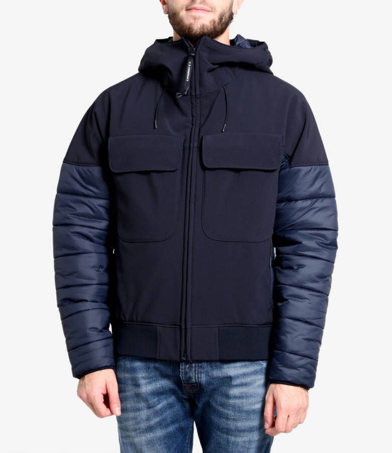 C.P. Company Mixed Goggle Jas Blauw Heren
