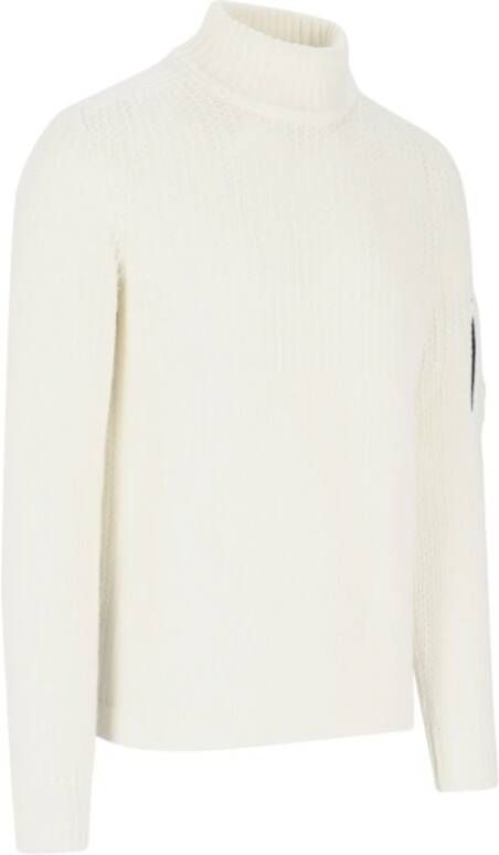 C.P. Company Witte Coltrui Sweater Wit Heren