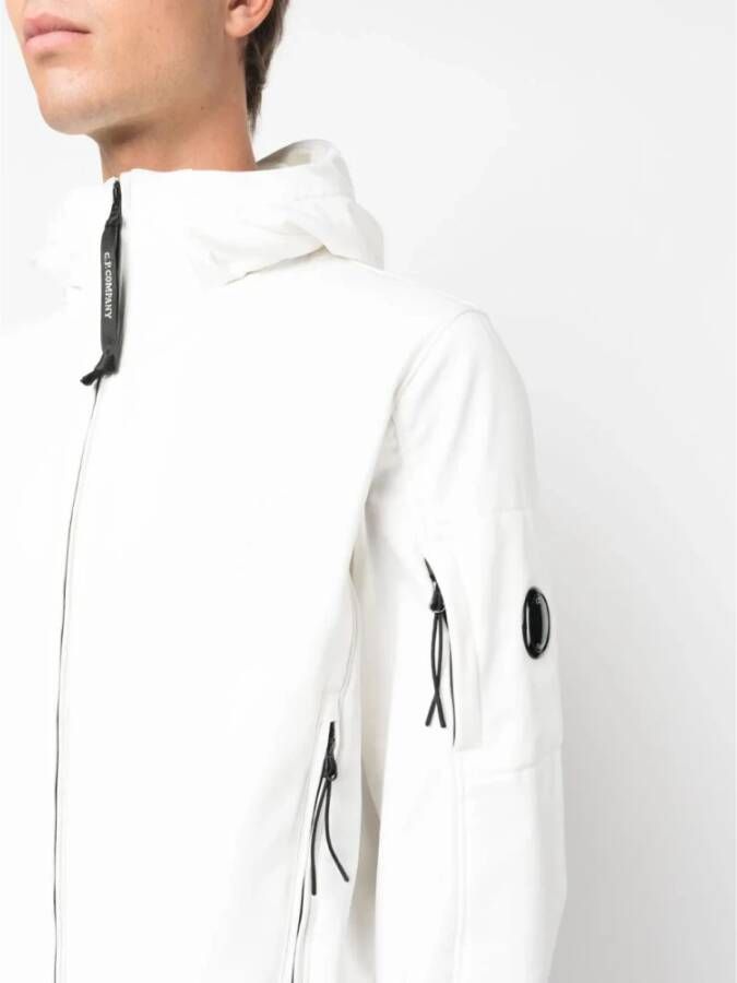 C.P. Company Stijlvolle Zip-through Sweatshirt voor Heren Wit Heren