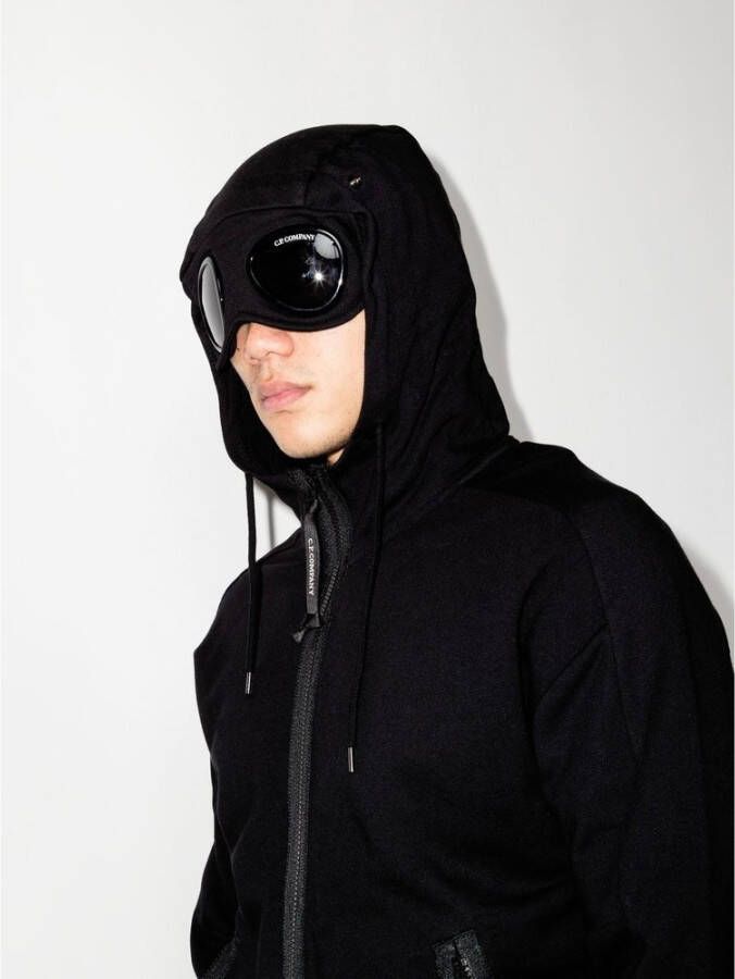C.P. Company Zipped Hoodie Zwart Heren