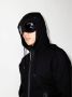 C.P. Company Diagonaal verhoogde fleece goggle hoodie Zwart Heren - Thumbnail 3