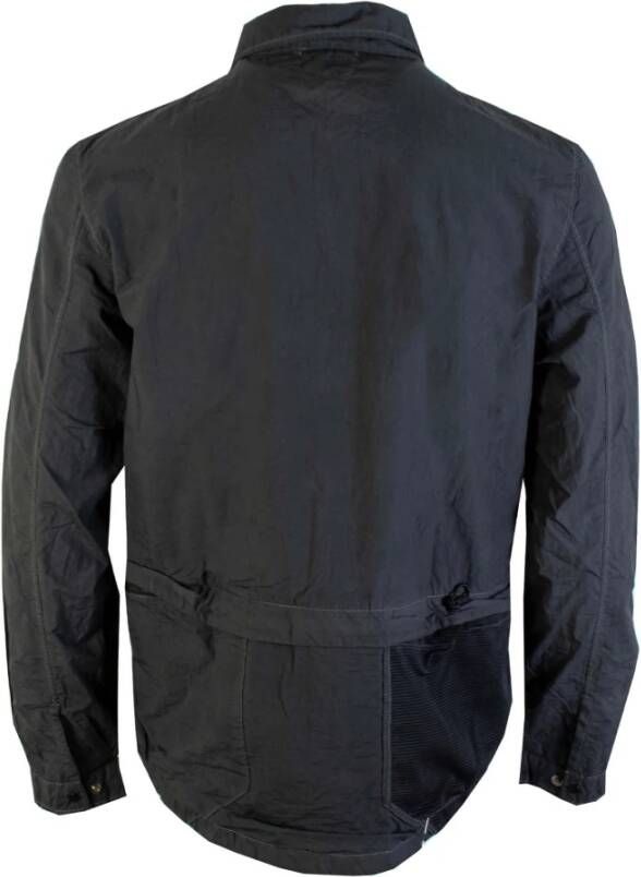 C.P. Company Zwarte Tech Fabric Overshirt Jas Zwart Heren