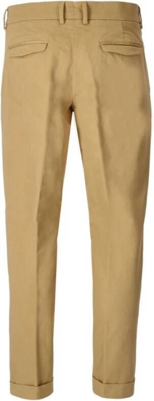 Cruna Slim-fit Trousers Beige Heren