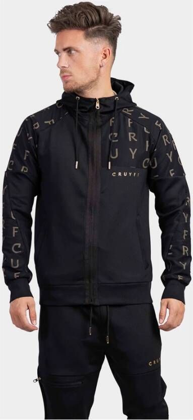 Cruyff Mathero Trainingspak Zwart Goud Black Heren