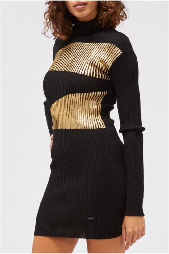 Custo Barcelona Black Viscose Sweater Zwart Dames