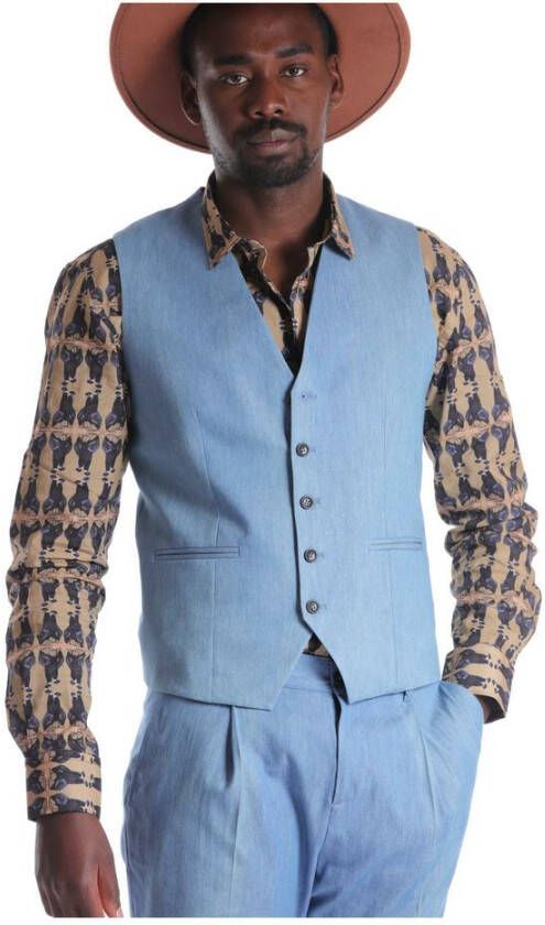 Daniele Alessandrini Homme Couture BY Trousers Clear Blue Blauw Heren