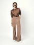 Dante 6 Moderne D6Zach Taupe Broek Bruin Dames - Thumbnail 2