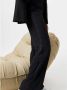 Dante 6 Zwarte pantalon met satijnen strepen Black Dames - Thumbnail 2