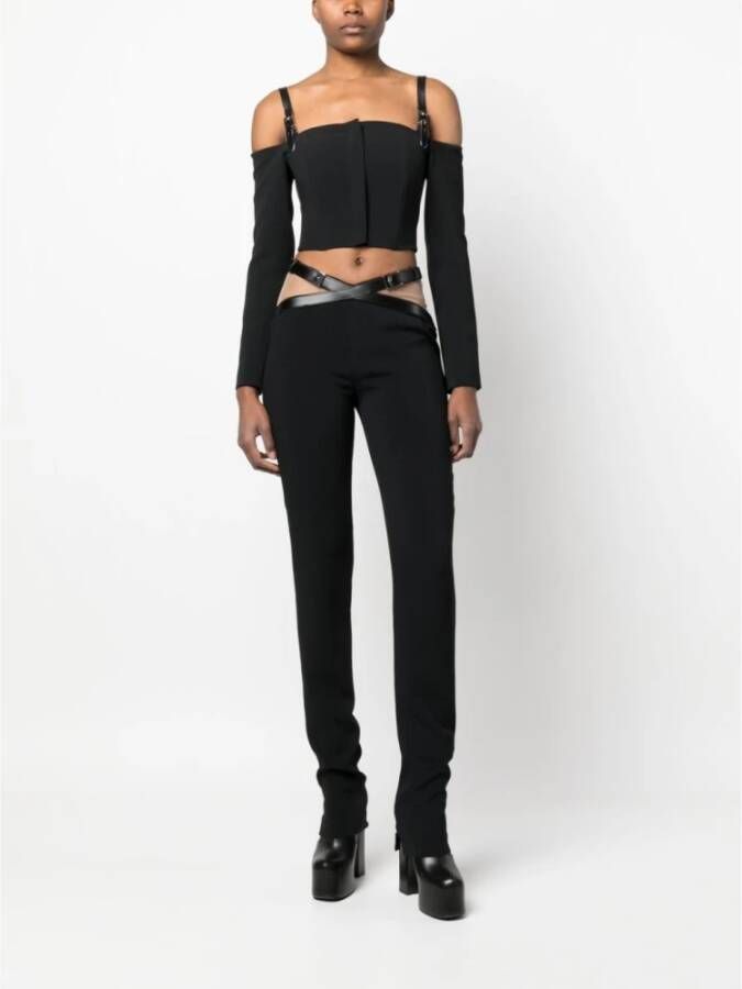 David Koma Long Sleeve Tops Zwart Dames