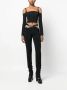 David Koma Zwarte Gesp Off-Shoulder Crop Top Black Dames - Thumbnail 2