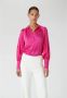 Dea Kudibal Fuchsia Zijden Satijnen Blouse Roze Dames - Thumbnail 1