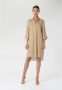 Dea Kudibal Canary Overhemdjurk Regular Fit Beige Dames - Thumbnail 6