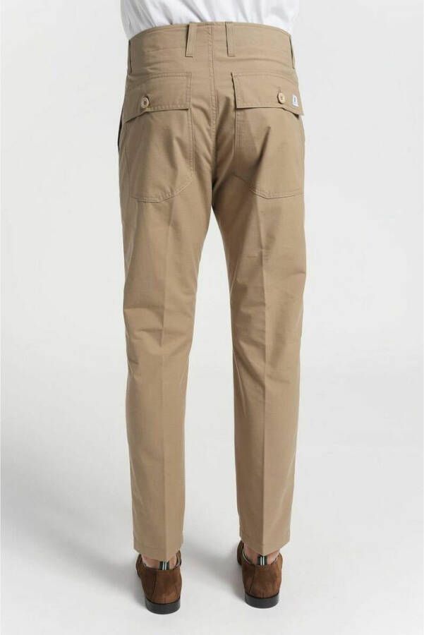 Department Five Slanke broek met Tasconi -afwerking Bruin Heren